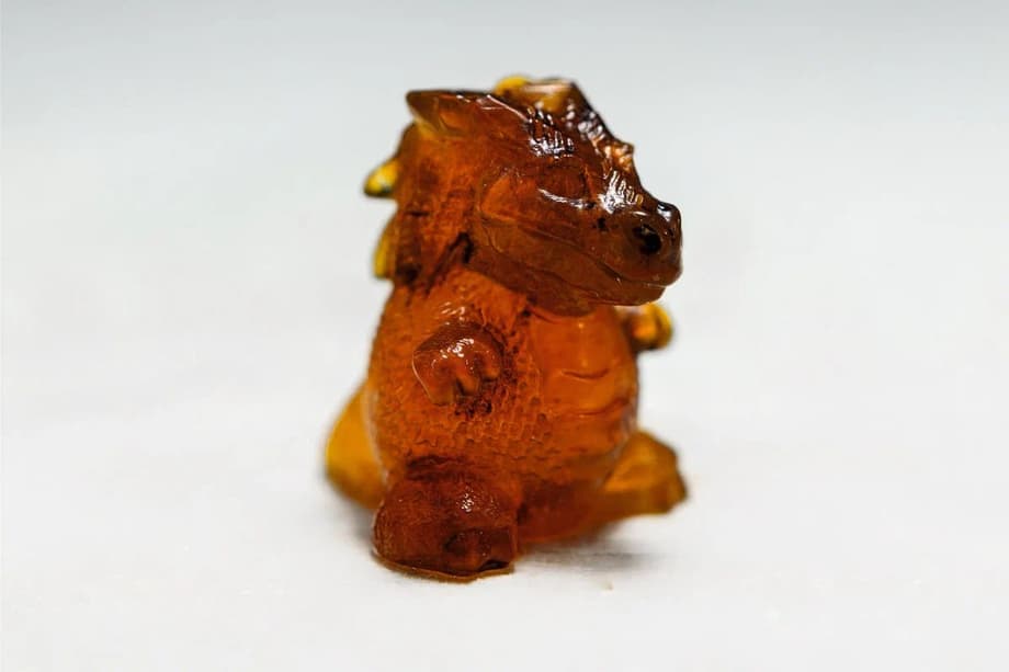 The manual work of jewelers in the manufacture of a New Year's souvenir was used only for grinding and polishing finished figures