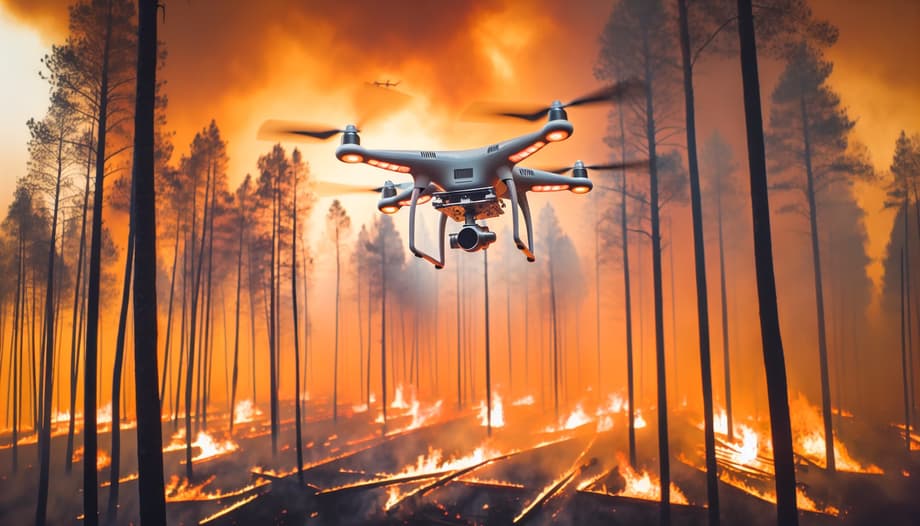 Беспилотники не только смогут побороться с огнем - они будут отслеживать очаги возгорания и помогут выявлять нарушителей