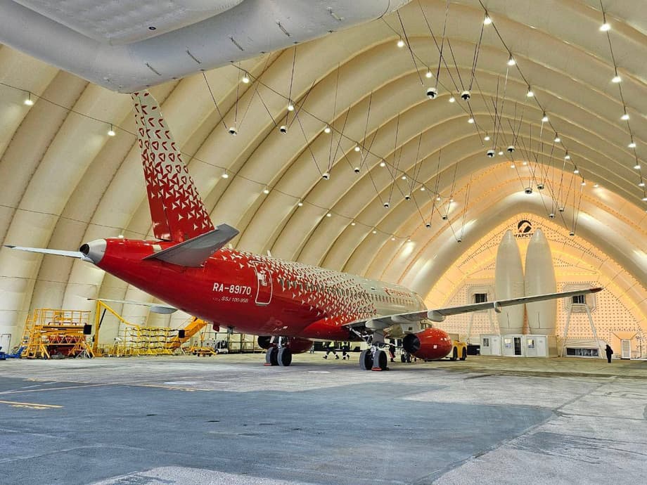 «Яковлев» ввел в эксплуатацию пневмокаркасный ангар в аэропорту Курумоч