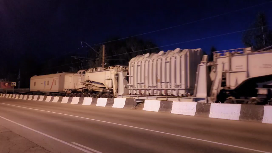 Перевозка силового трансформатора весом 300 тонн