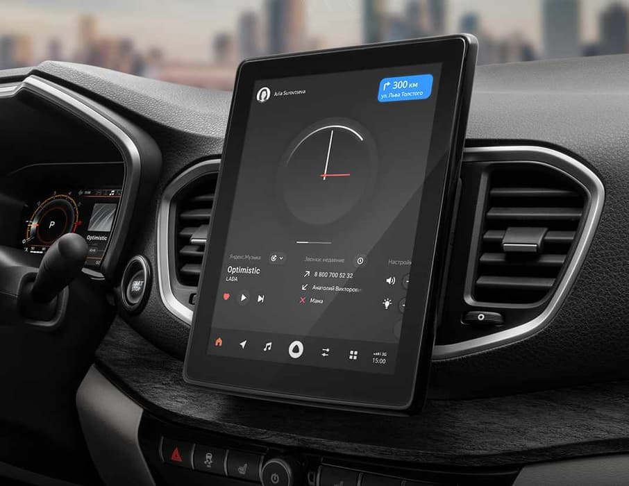 Lada Aura с мультимедией