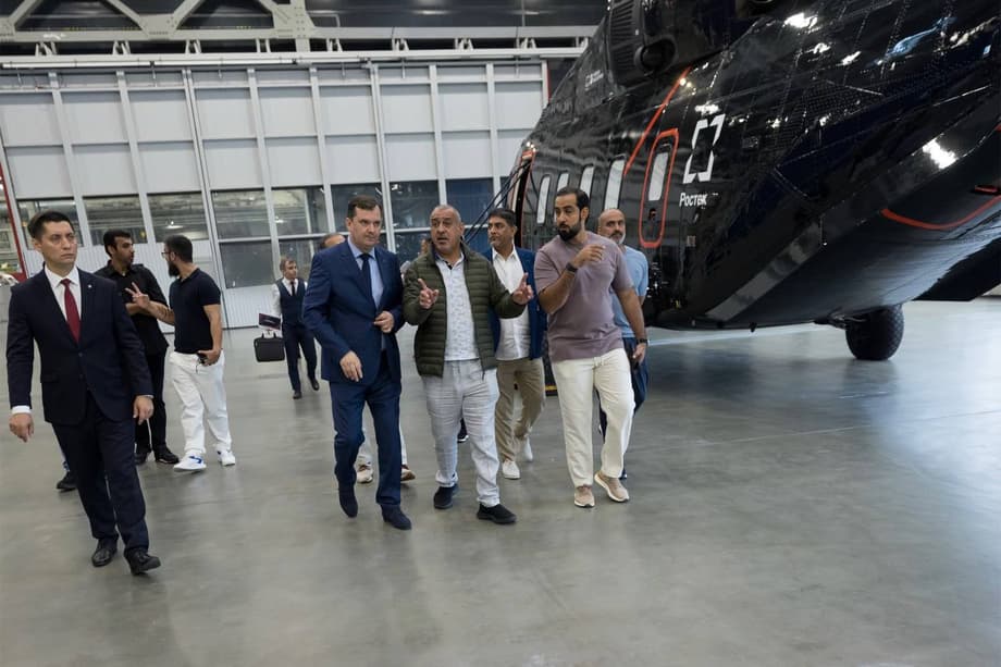 Делегация ОАЭ на Казанском вертолетном заводе