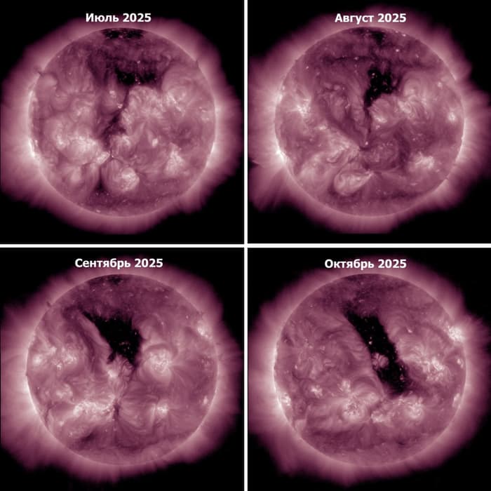 Crecimiento del agujero coronal