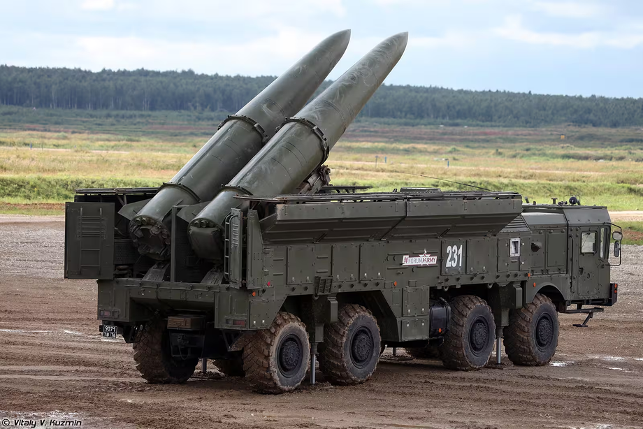 9P78-1 self-propelled launcher of the 9K720 Iskander-M operational-tactical missile system