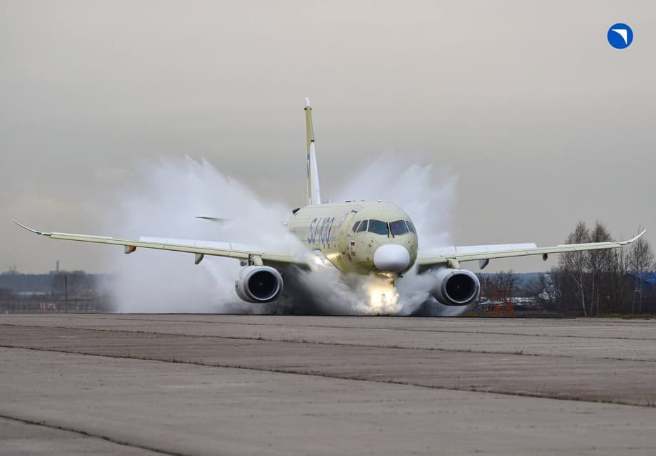 SJ-100 на испытаниях в Жуковском