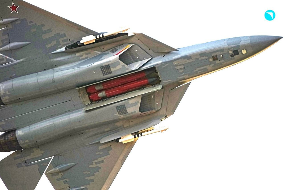 Su-57 demonstrates&nbsp;weapon bays