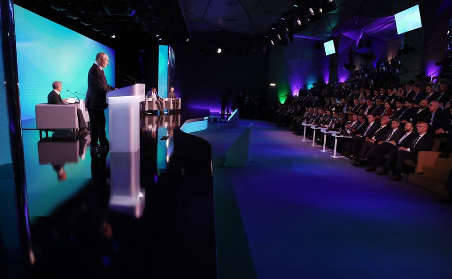Putin at a conference on the development of AI