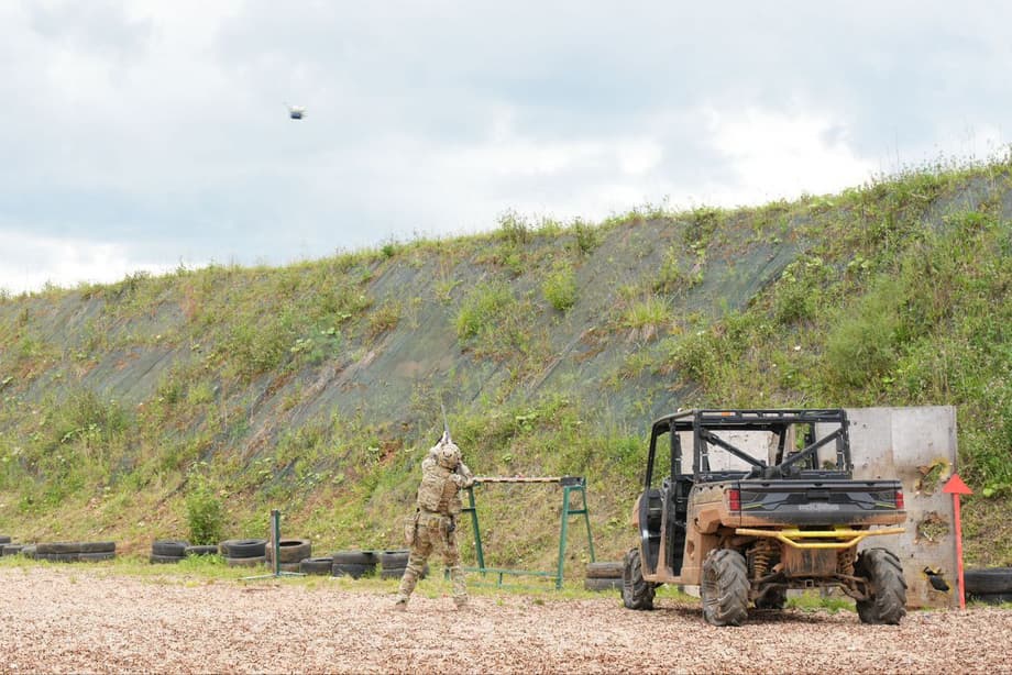 Anti-drone gun&nbsp;MR-155 in action