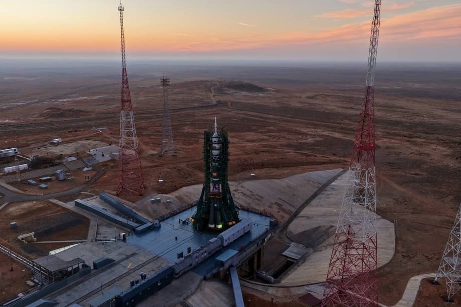Soyuz MS-28 at the Baikonur Cosmodrome