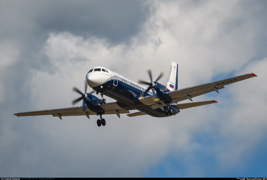 Il-114-300, tail number 54114. Assembled in 2020 on the basis of a previously operated Il-114
