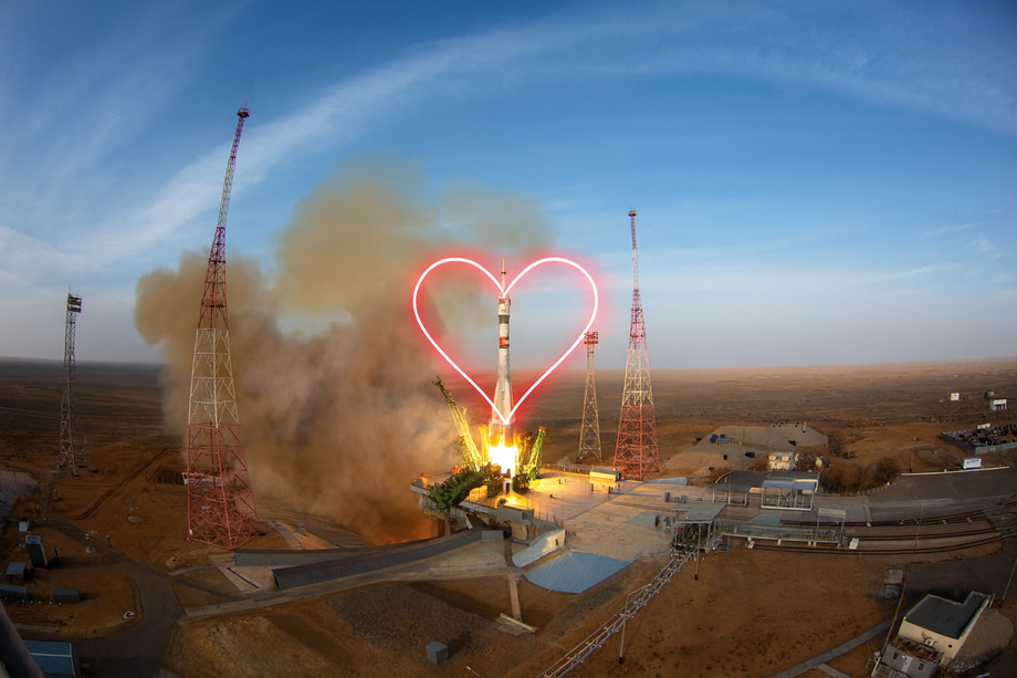 Soyuz-2.1a rocket with the Soyuz MS-28 spacecraft