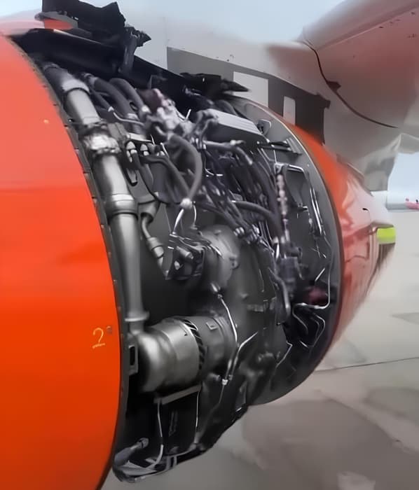 Superjet-100 engine cowling torn off in mid-air