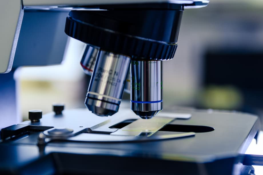 Microscope in the laboratory