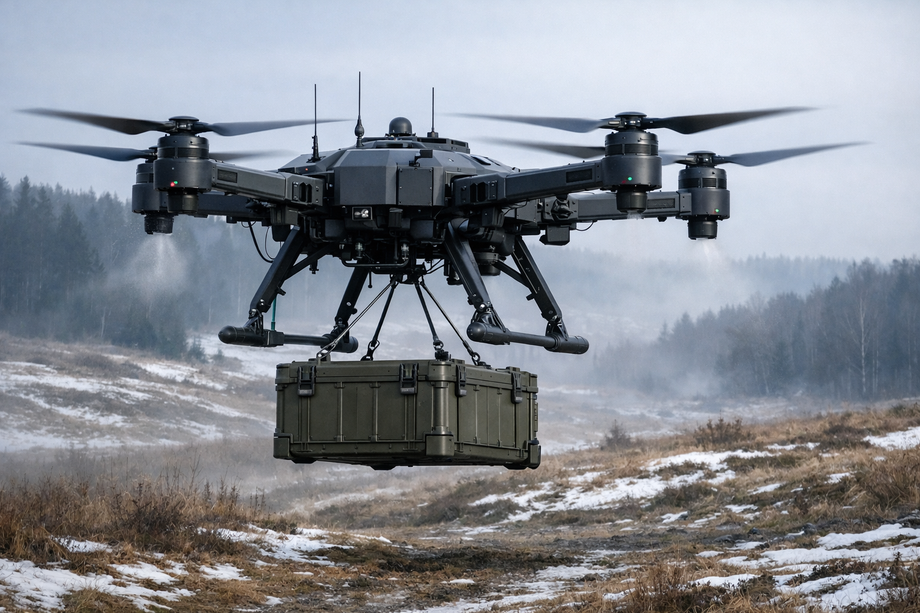 Cargo drone according to AI