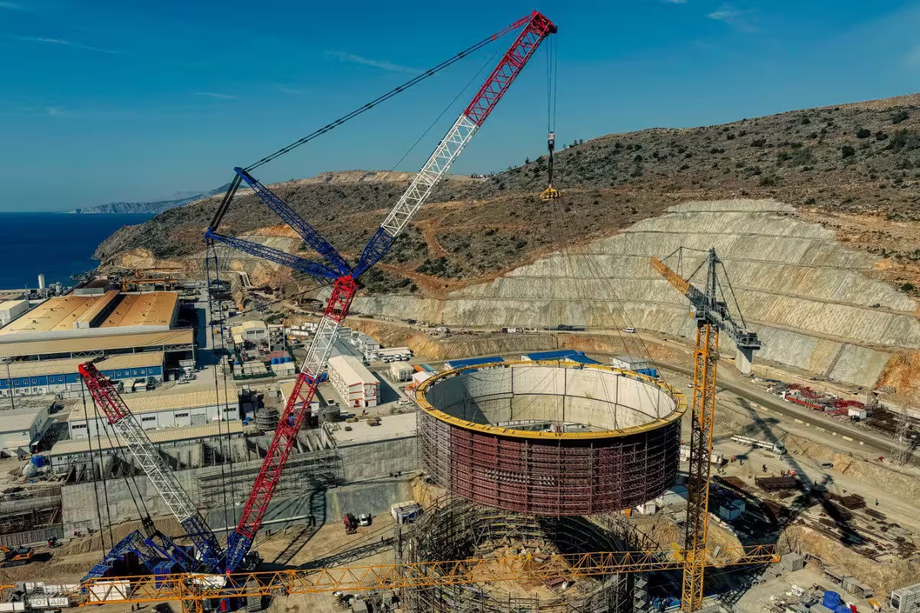 Akkuyu NPP under construction in Turkey