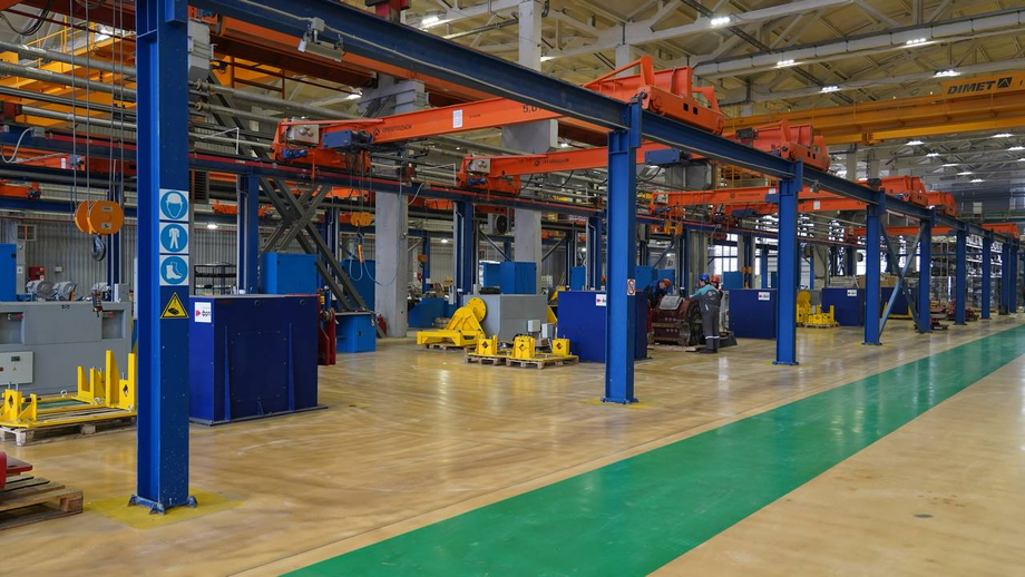 Линия сборки коллекторных тяговых электродвигателей