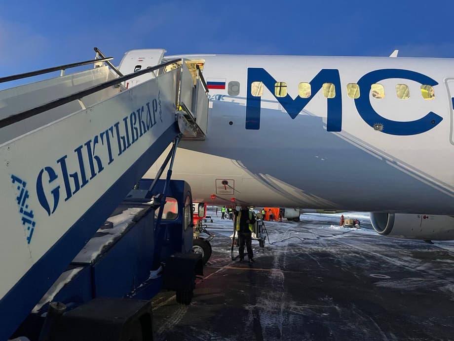 МС-21-310 во время испытаний в северных широтах