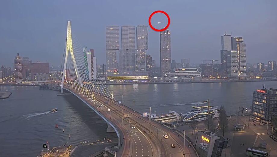 Large Meteor over Rotterdam