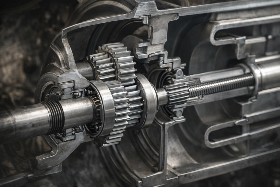 Modular gearbox for electric drives of industrial valves