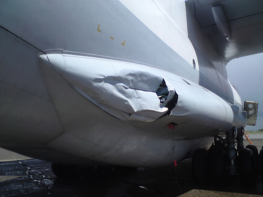 Последствия столкновения Ил-78 с Ту-95МС