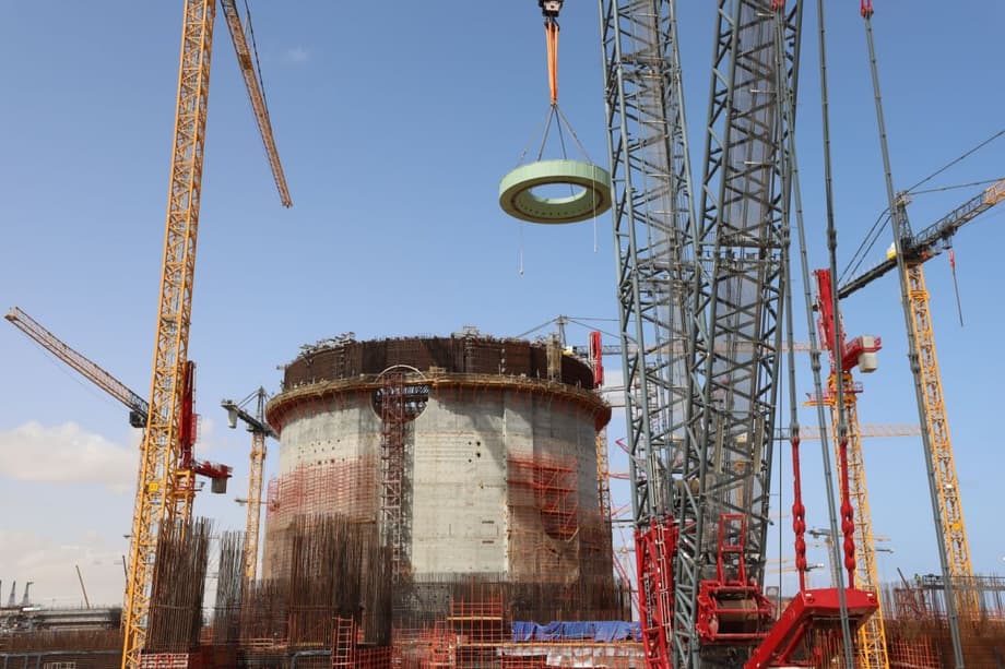 Construction site of the El-Dabaa NPP in Egypt