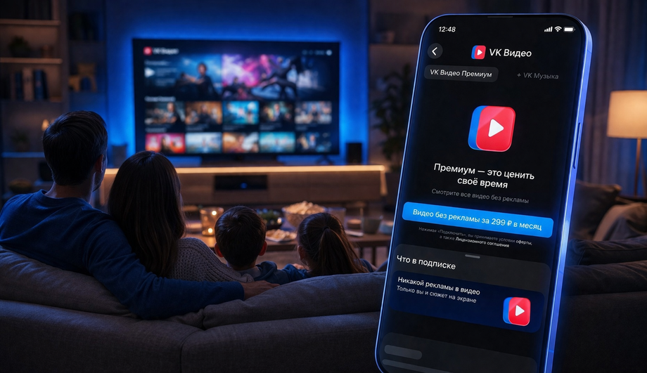 interfaz de la aplicación "VK Video"