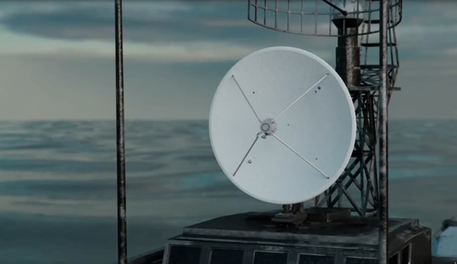 Shipborne satellite communication station "Prisma-2"