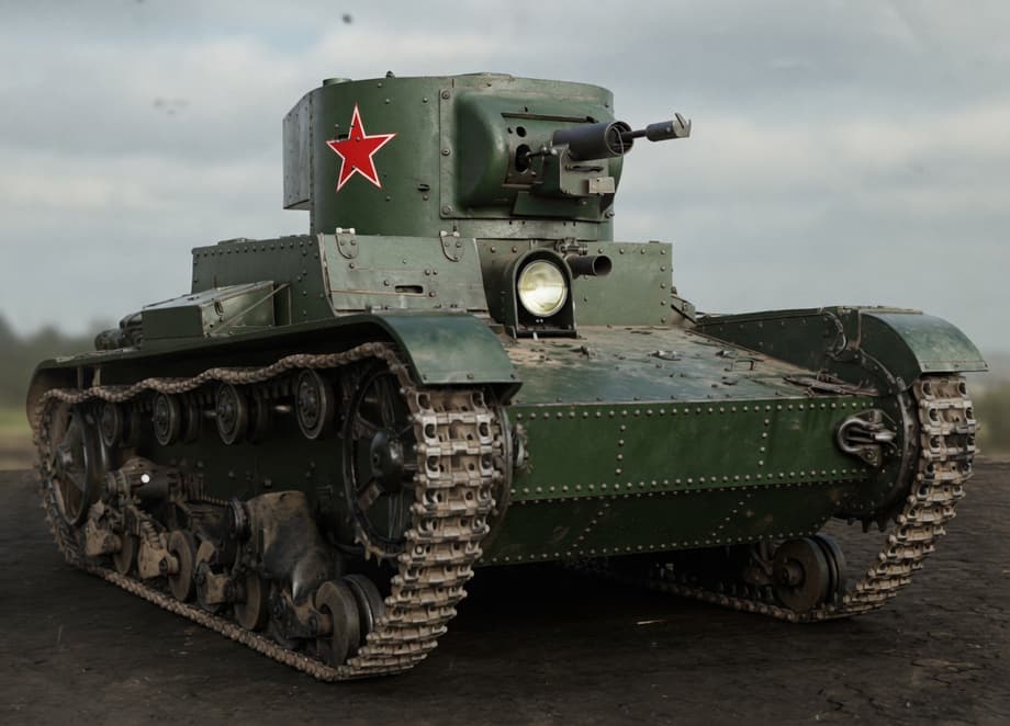 Советский телетанк ТТ-26. Архивные кадры