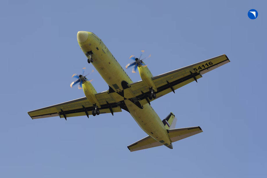 Ил-114-300 с воздушным винтом АВ-112-114