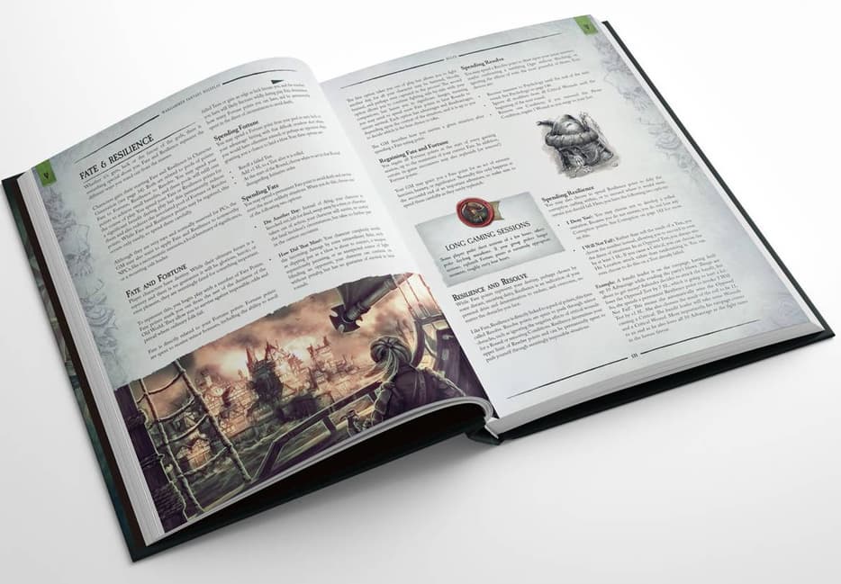  Страницы из книги четвертой редакции Warhammer Fantasy Roleplay 