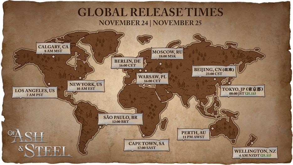 Страница Of Ash and Steel в Steam