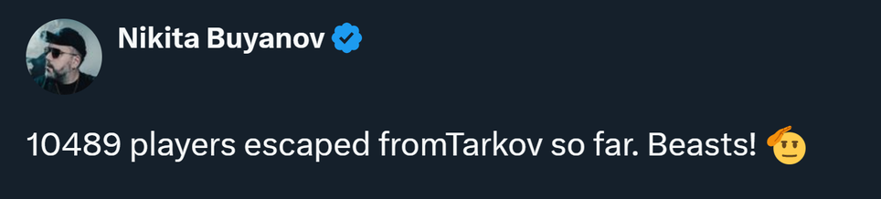 Аккаунт Никиты Буянова в Х