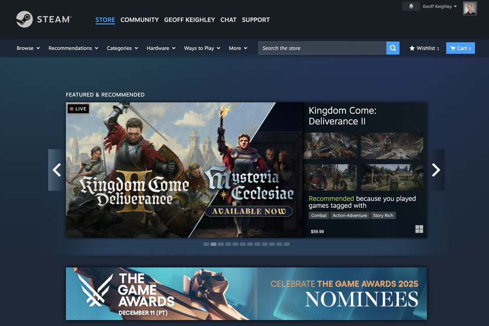 Geoff Keighley's account on X