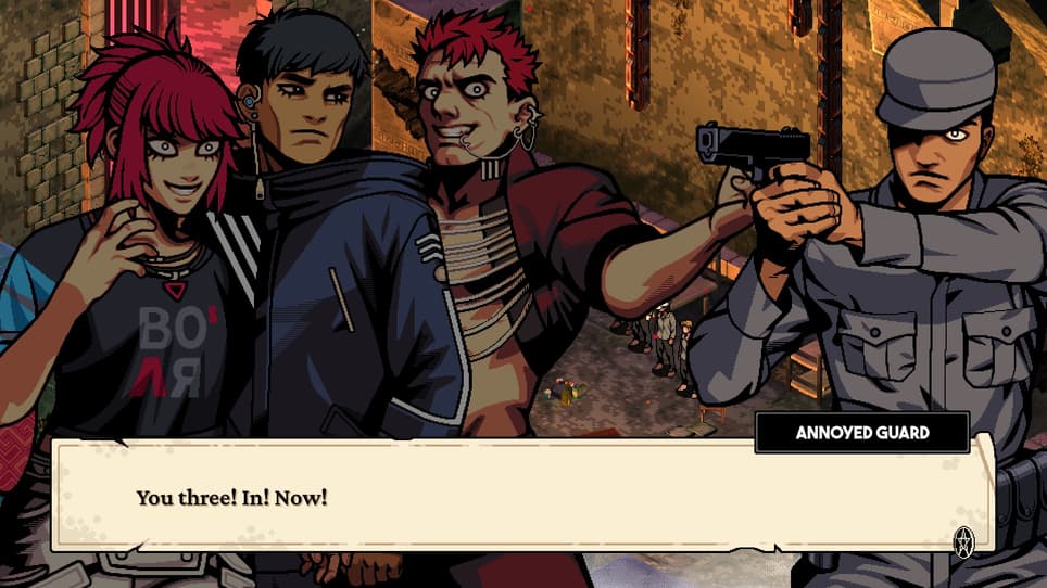 Охотники и представитель закона/ Права на изображения принадлежат Necrosoft Games и Ysbryd Games 