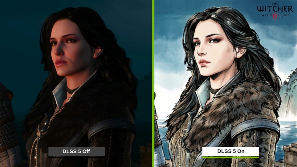 Скриншот The Witcher 3 → ИИ-стилизация аниме-фильтра. Иллюстрация редакции. Логотип игры и персонаж из The Witcher 3: Wild Hint принадлежит CD Projekt RED.