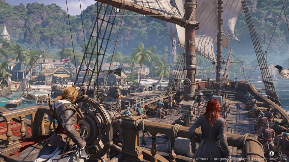 Заход в порт без загрузочных экранов