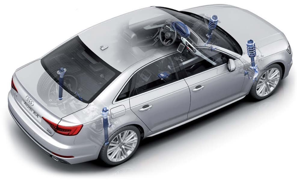 Система электронного регулирования жесткости амортизаторов