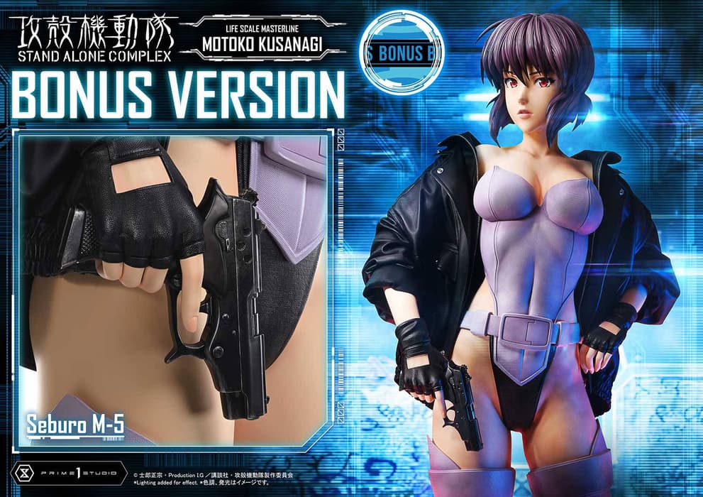 The rights to the images belong to Masamune Shirow, Production I.G, Kodansha and Prime 1 Studios