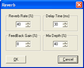 Применение реверберации в Audio Edit Deluxe