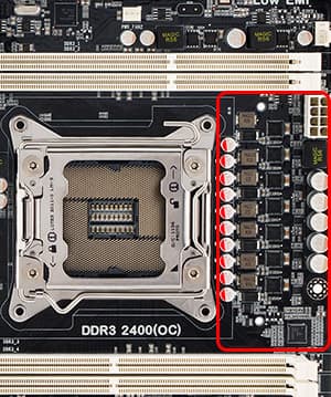 Преобразователь напряжения для процессора на плате с Socket 2011 Преобразователь напряжения для процессора на плате с Socket 2011