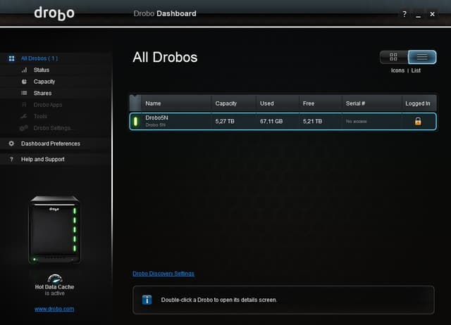 Drobo Dashboard