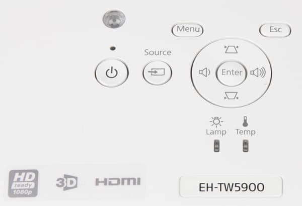 Проектор Epson EH-TW5900, контрольная панель Проектор Epson EH-TW5900, контрольная панель