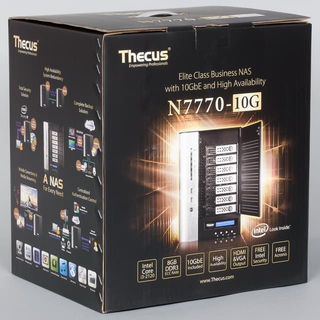 Упаковка сетевого накопителя Thecus N7770-10G Упаковка сетевого накопителя Thecus N7770-10G