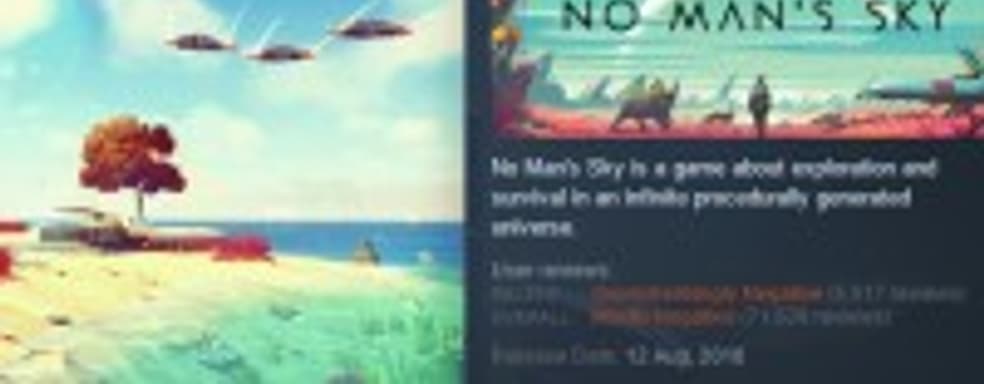 Рейтинг No Man’s Sky в Steam стремится к нулю