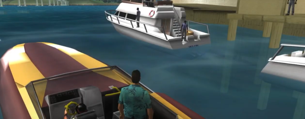 GTA Vice City Nextgen Edition на движке GTA 4 глазами разработчика. Представлен перенос миссии Naval Engagement