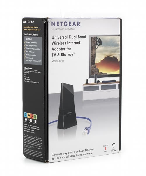 Упаковка адаптера Netgear WNCE3001 Упаковка адаптера Netgear WNCE3001