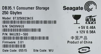HDD Label