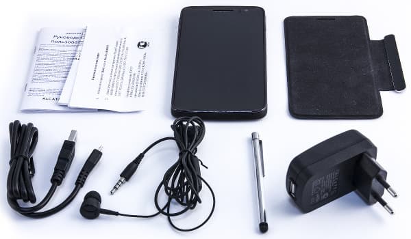 Комплект поставки Alcatel OneTouch Scribe HD 8008D