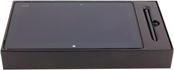 Открытая коробка планшета ASUS VivoTab