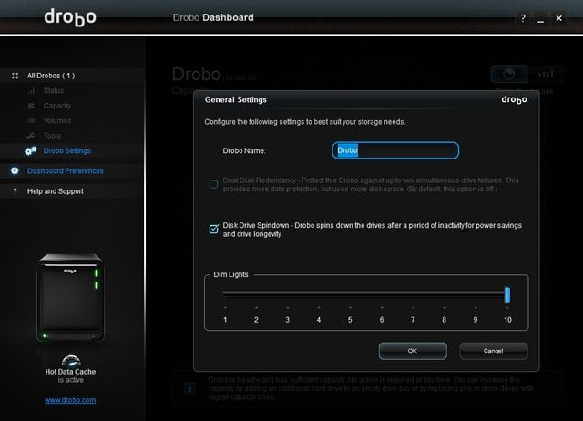 Drobo Dashboard